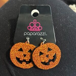 Jack-o’-lantern earrings
